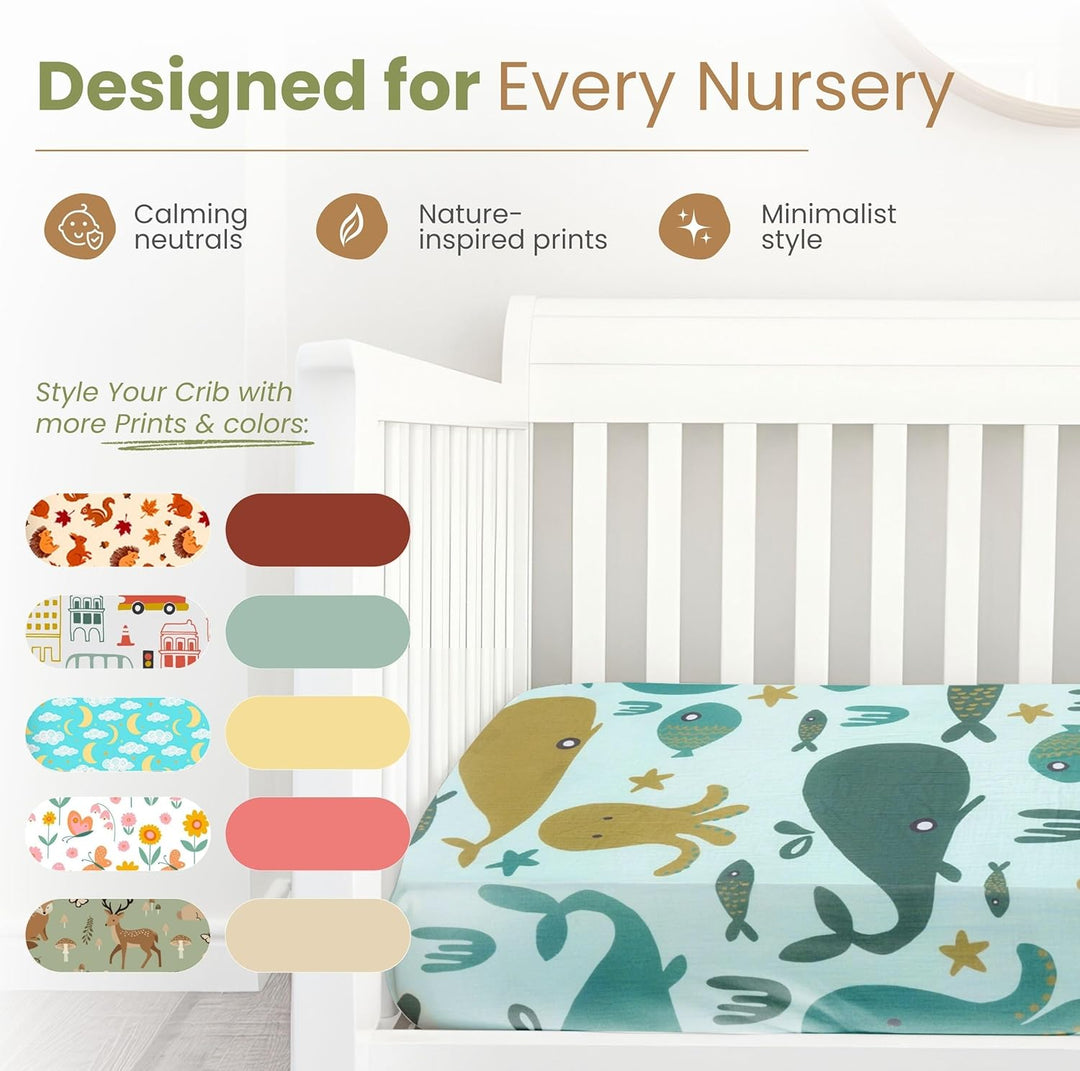 Ocean Friends – Crib Sheets